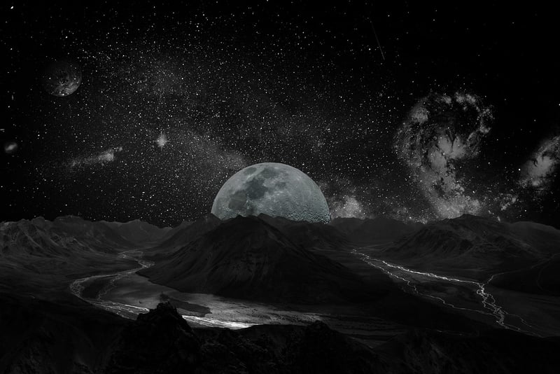 Moon and Universe
